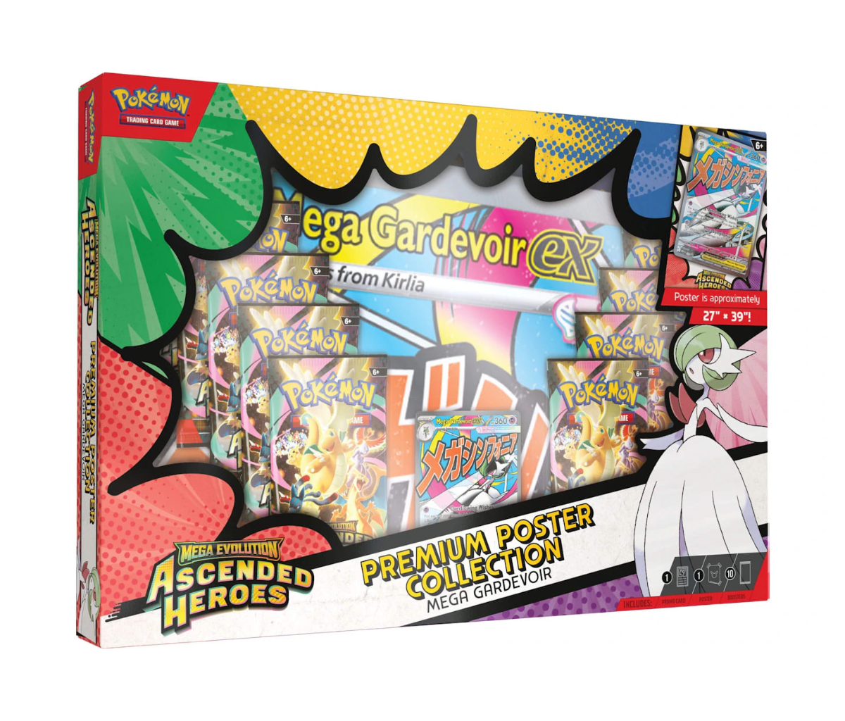 2026 Pokémon Mega Evolution Ascended Heroes Mega Gardevoir Premium Poster Collection