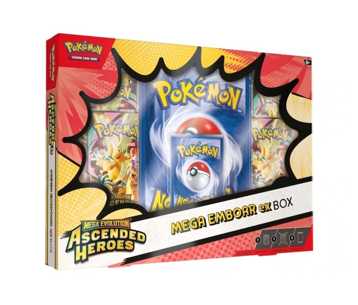 2026 Pokémon Mega Evolution Ascended Heroes Mega Emboar ex Box
