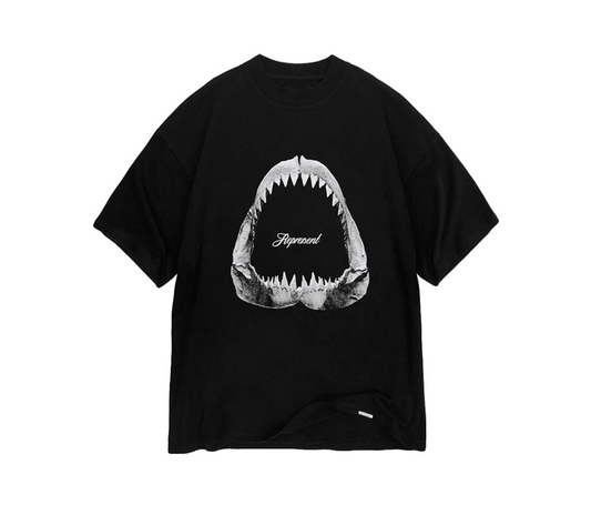 Represent Shark Jaws T-shirt Off Black