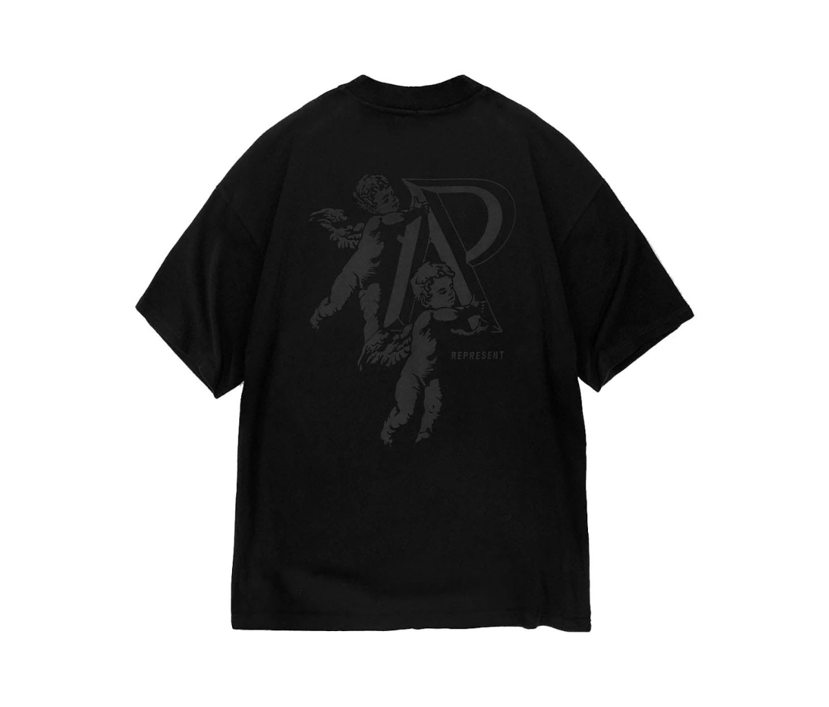 Represent Cherub Initial T-Shirt Black