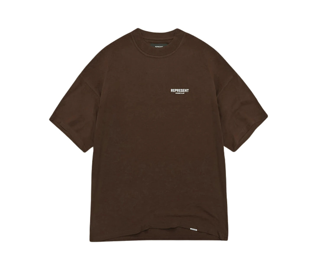 Represent Owner's Club T-Shirt Brown/White