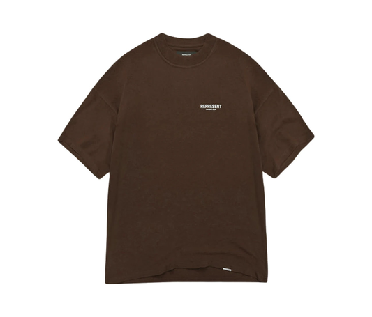 Represent Owner's Club T-Shirt Brown/White
