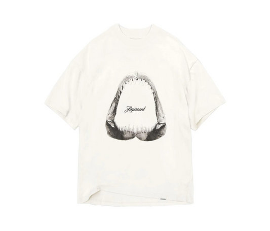Represent Shark Jaws T-shirt Flat White