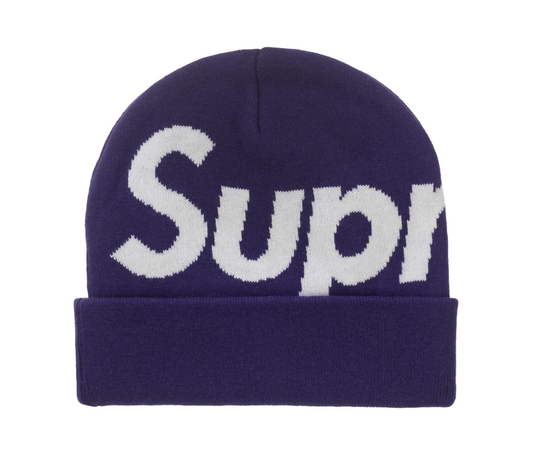 Supreme Big Logo Beanie (FW25) Purple