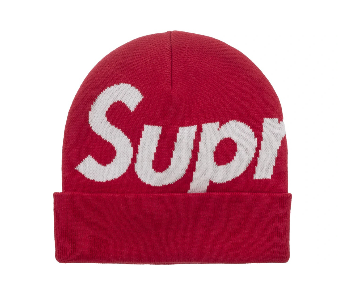 Supreme Big Logo Beanie (FW25) Red