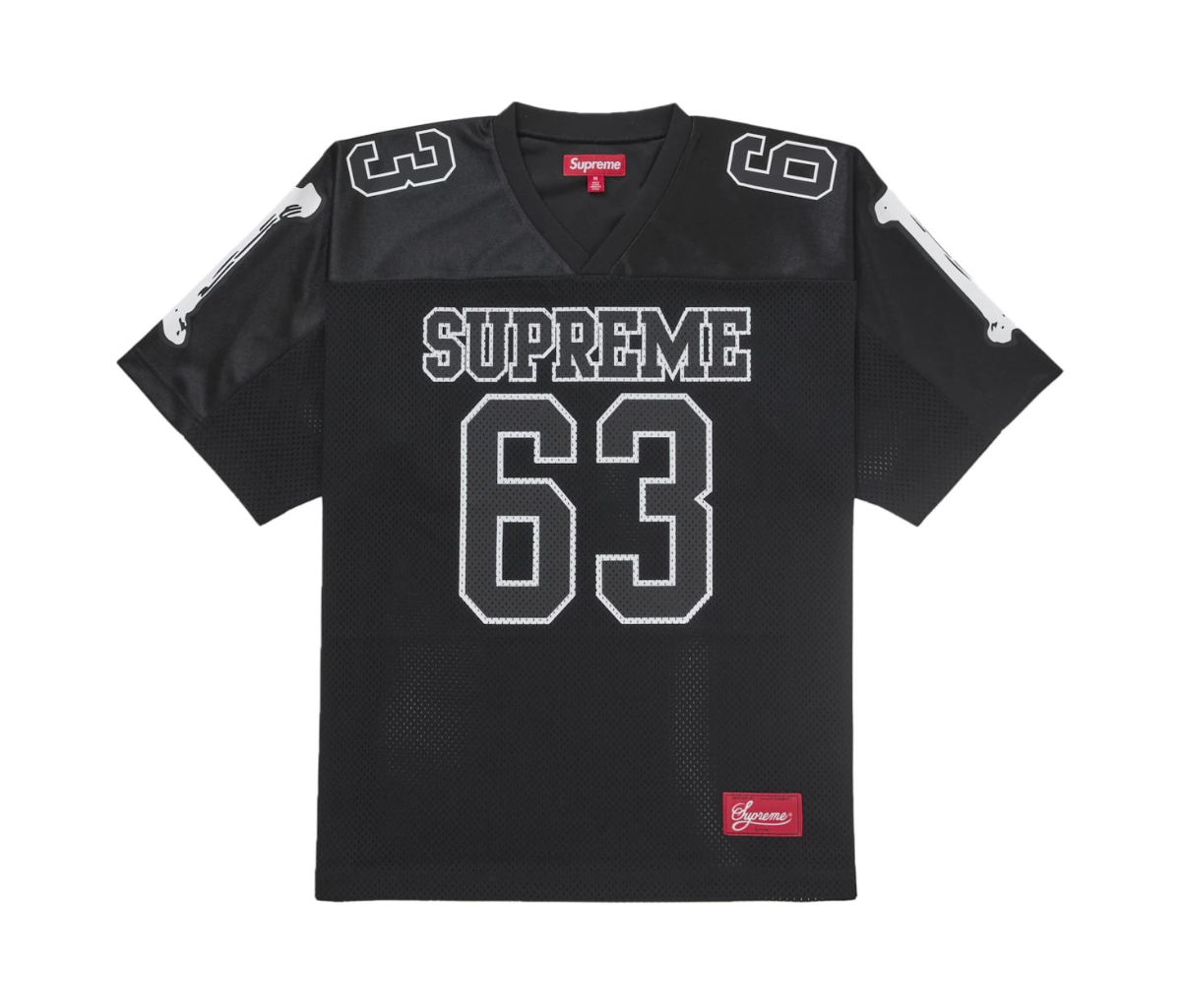 Supreme Bones Football Jersey Black