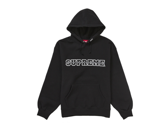 Supreme Collegiate Acronym Hooded Sweatshirt Black
