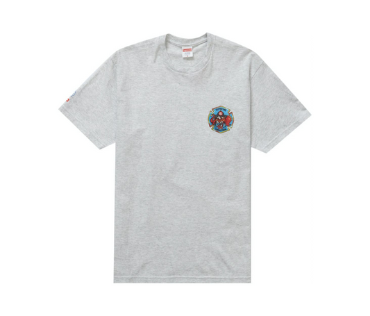 Supreme FDNY Engine 9 Tee Ash Grey