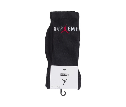 Supreme Jordan Crew Socks Black