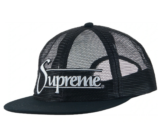 Supreme Mesh 6-Panel Black