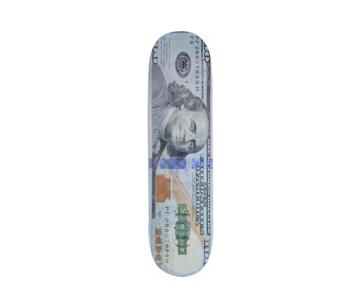 Supreme Money Logo Skateboard Deck Multicolor