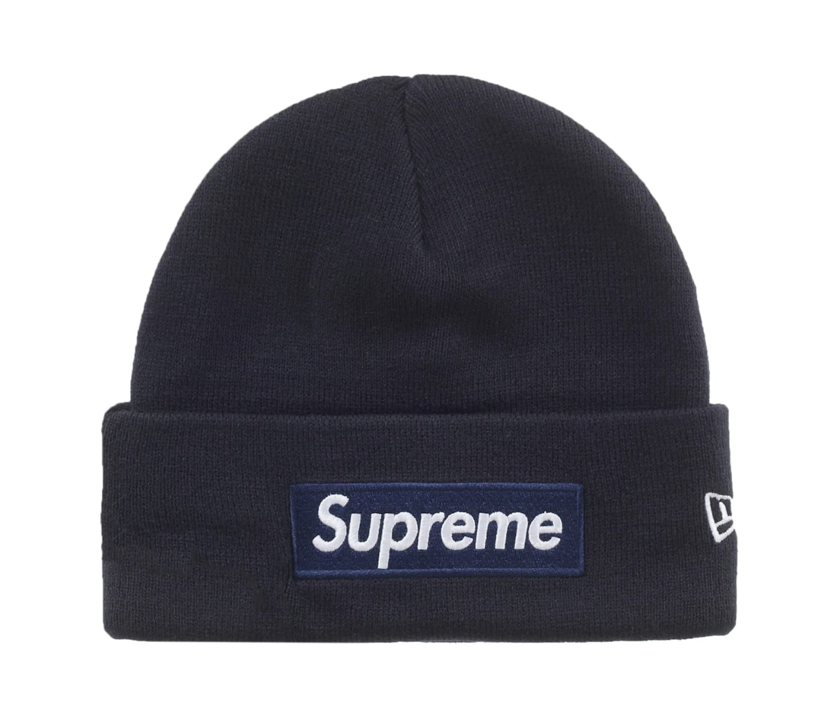 Supreme New Era Box Logo Beanie (FW25) Navy
