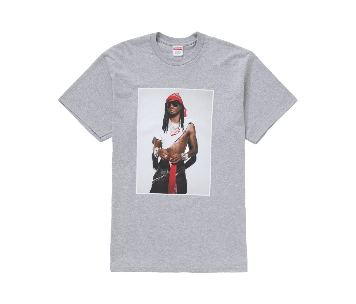 Supreme Playboi Carti Tee Heather Grey
