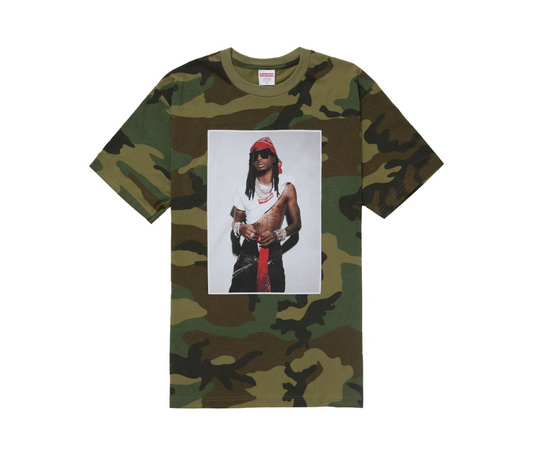 Supreme Playboi Carti Tee Woodland Camo