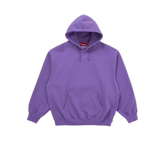 Supreme Satin Applique Hooded Sweatshirt (FW25) Violet