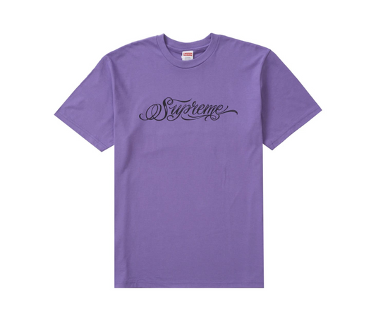 Supreme Script Tee Purple