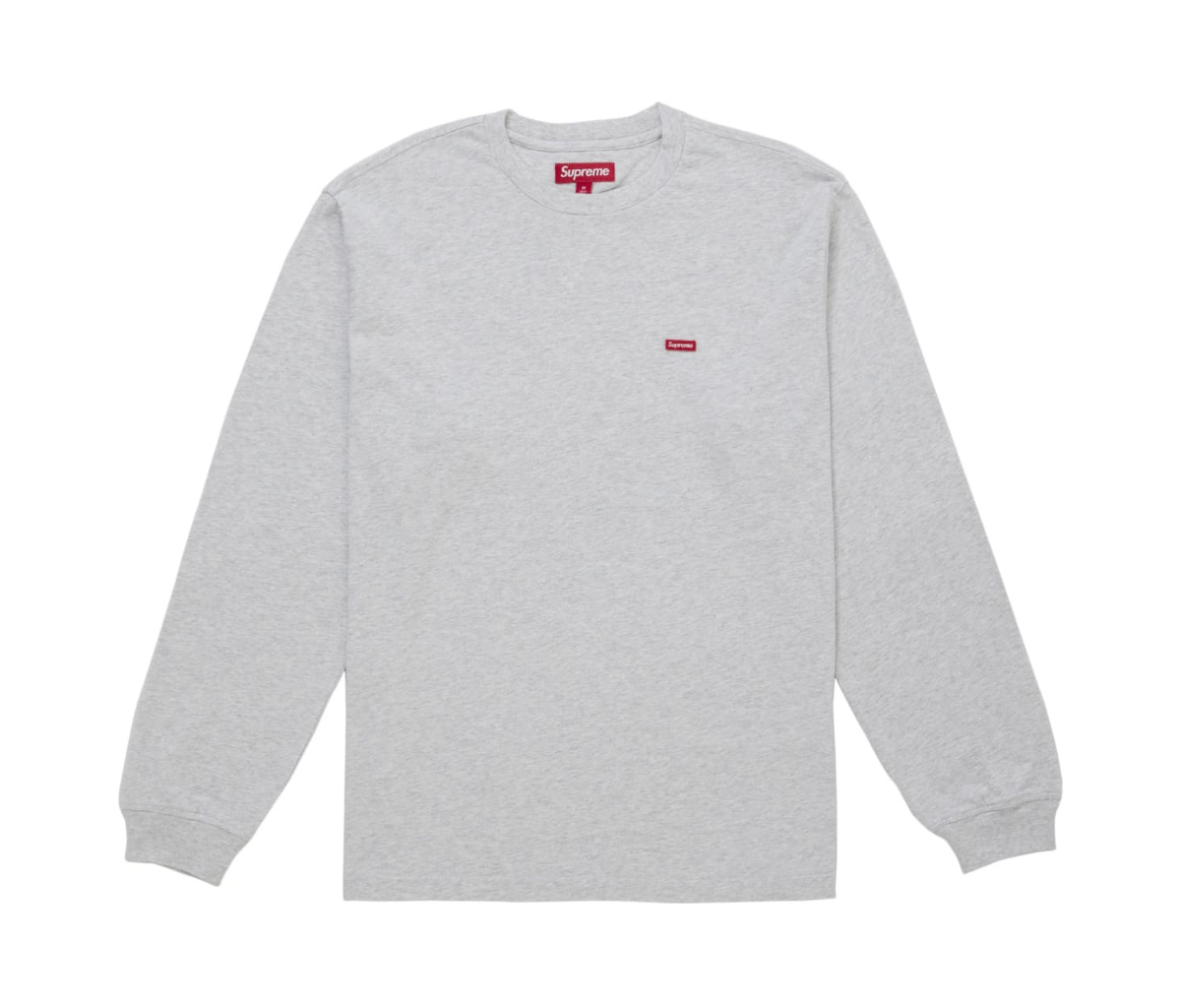 Supreme Small Box L/S Tee (FW25) Ash Grey