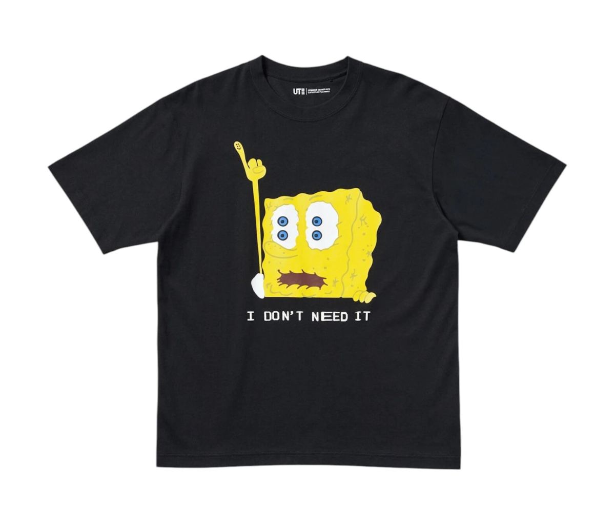 Uniqlo x CPFM Spongebob Squarepants UT Graphic T-Shirt Black 