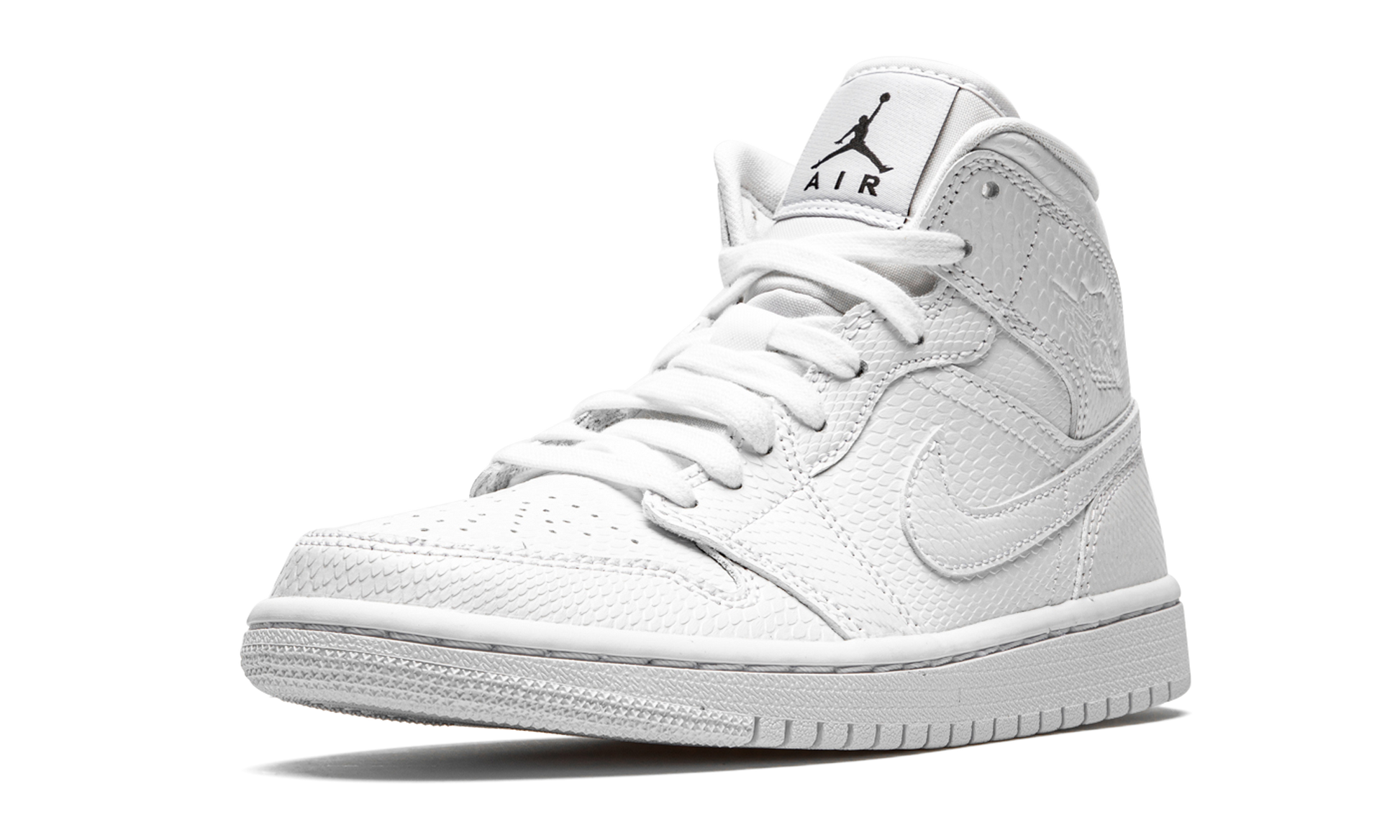 Jordan 1 Mid White Snakeskin (Women's)