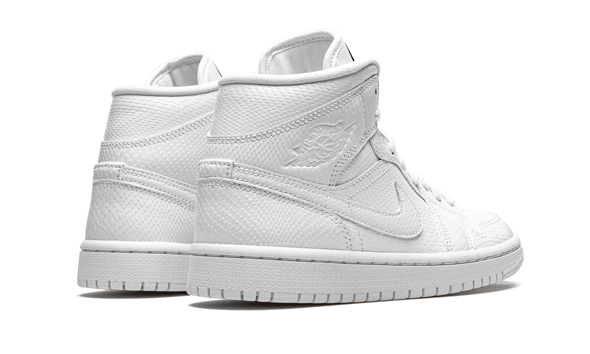 Jordan 1 Mid White Snakeskin (Women's)