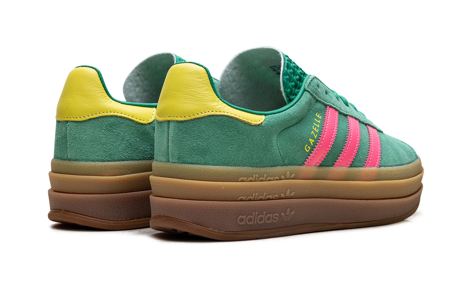 adidas Gazelle Bold Court Green Lucid Pink (Women's)