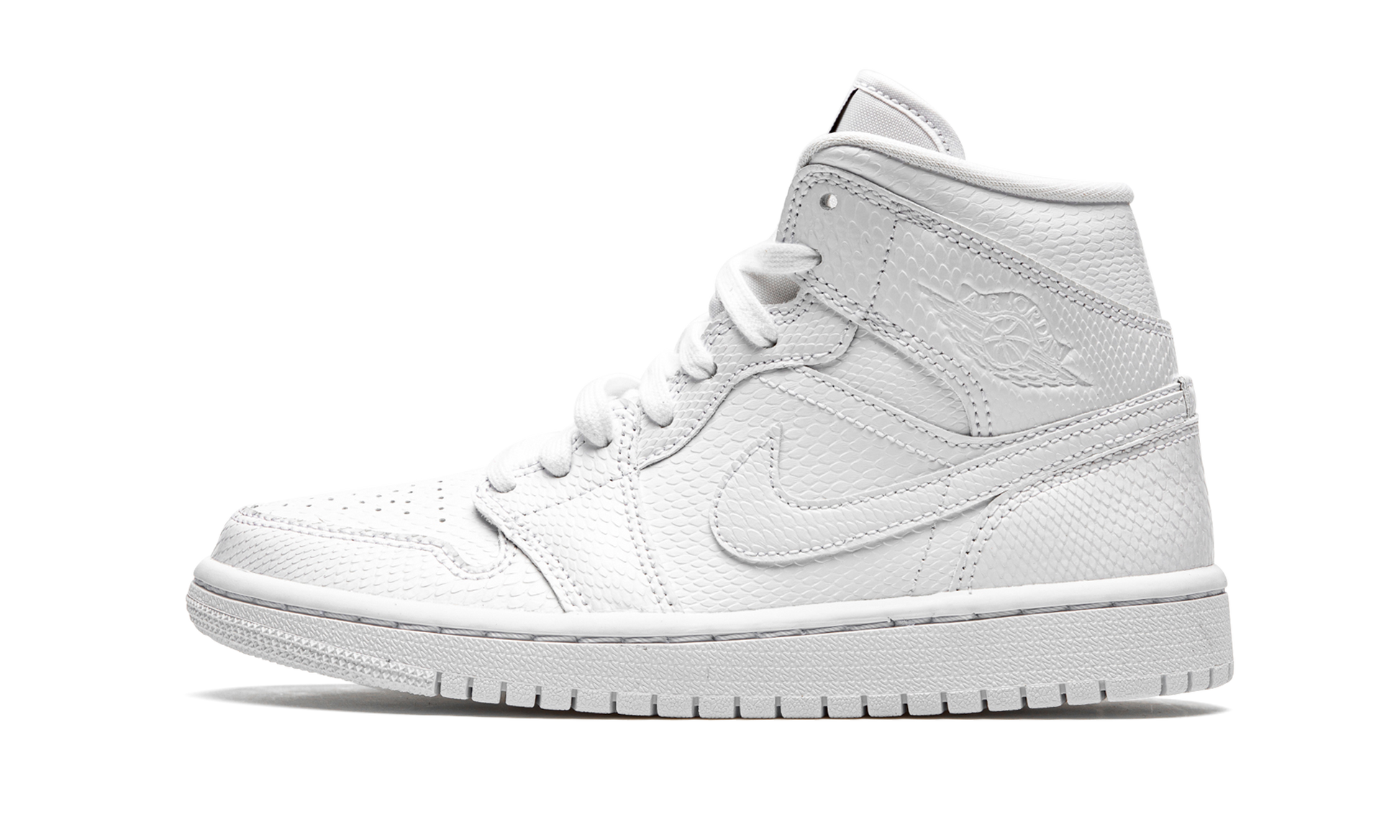 Jordan 1 Mid White Snakeskin (Women's)