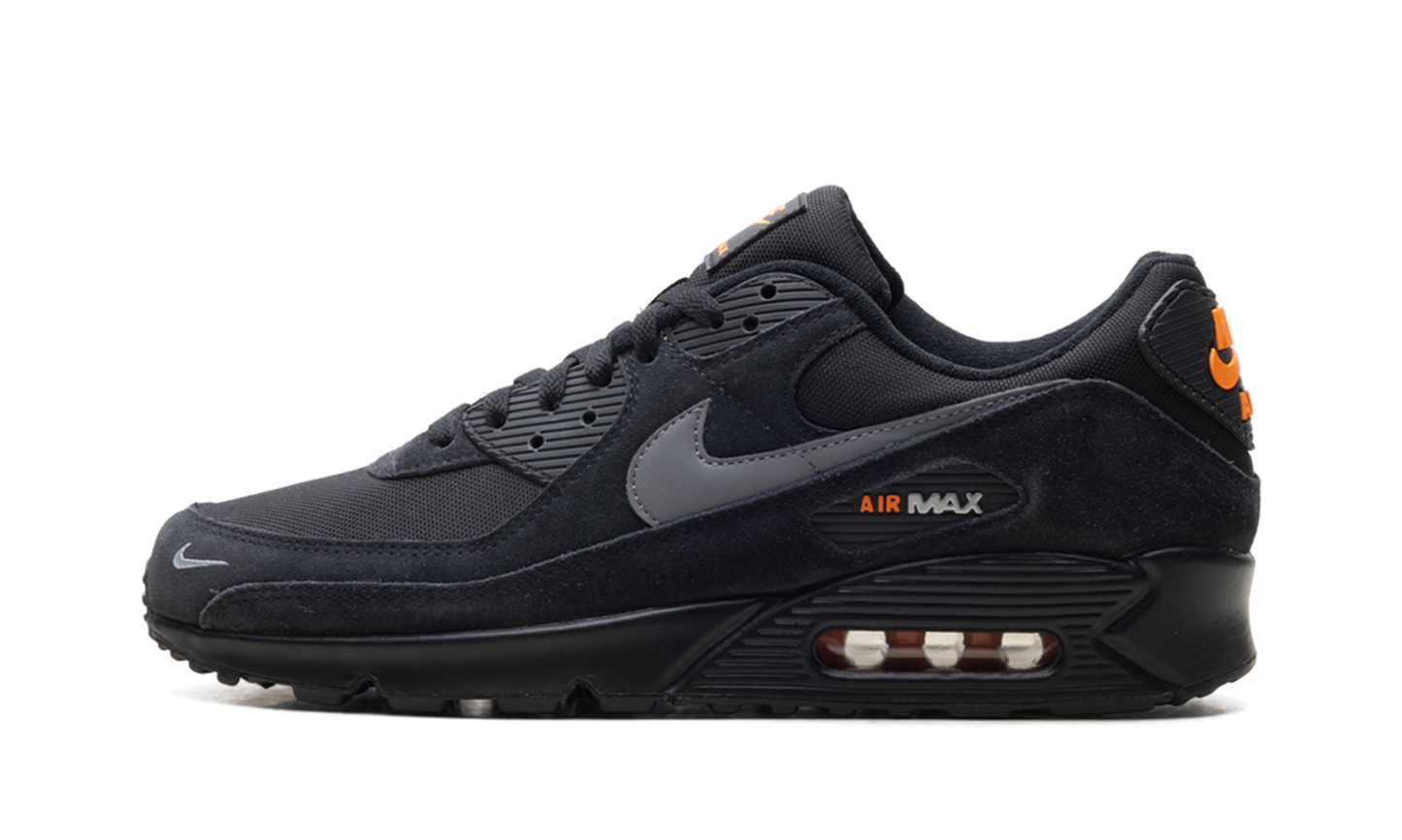 Nike Air Max 90 Black Metallic Cool Grey Orange