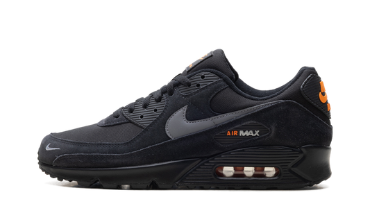 Nike Air Max 90 Black Metallic Cool Grey Orange