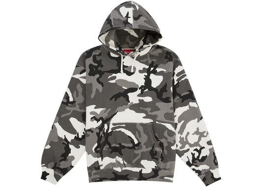 Supreme Satin Applique Hooded Sweatshirt (SS26) Snow Camo