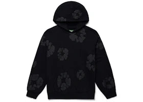 Denim Tears Cotton Wreath Hoodie Black Monochrome