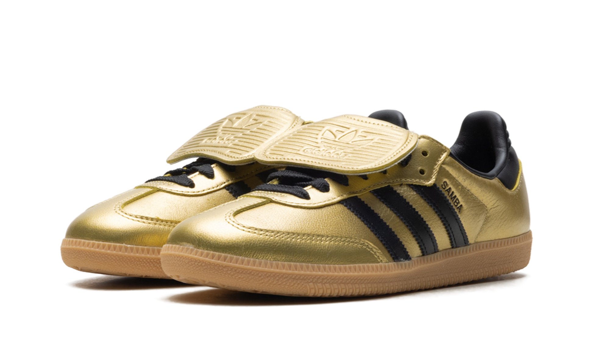 adidas Samba LT Gold Metallic Black Gum (Women's)