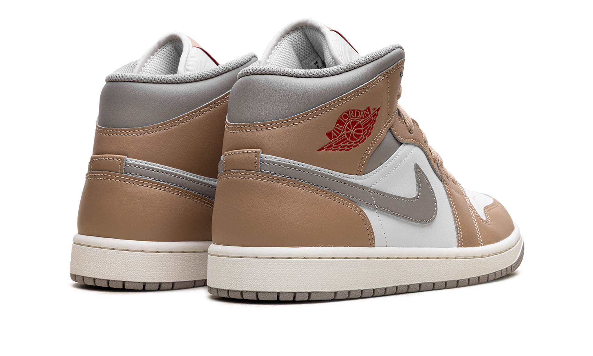 Jordan 1 Mid Rattan White College Grey
