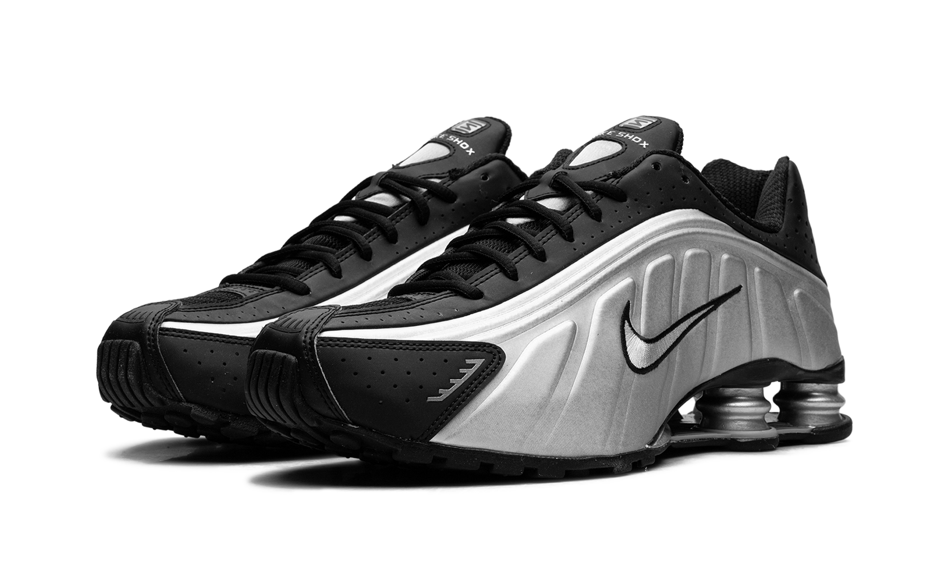 Nike Shox R4 Metallic Silver Black