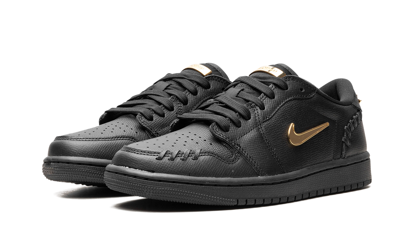 Jordan 1 Low Method of Make Black Metallic Gold (Women's)