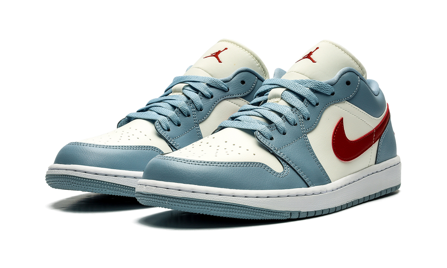 Jordan 1 Low Blue Whisper Dune Red (Women's)