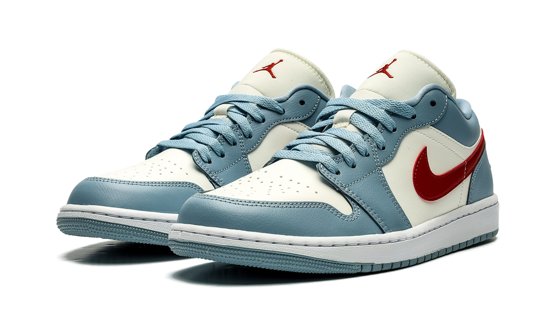 Jordan 1 Low Blue Whisper Dune Red (Women's)