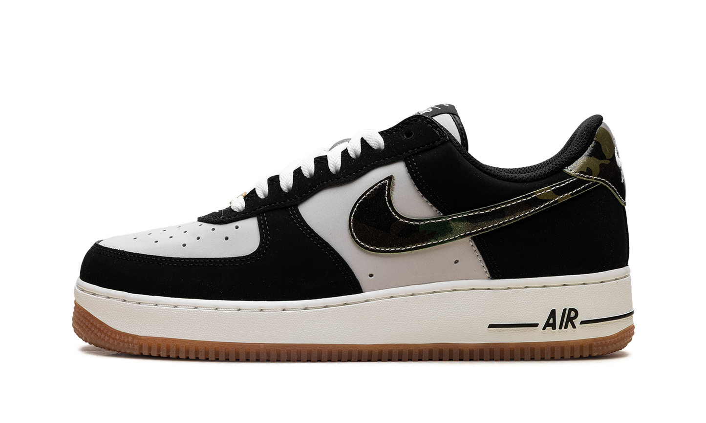 Nike Air Force 1 Low '07 LV8 Black Patent Camo Swoosh