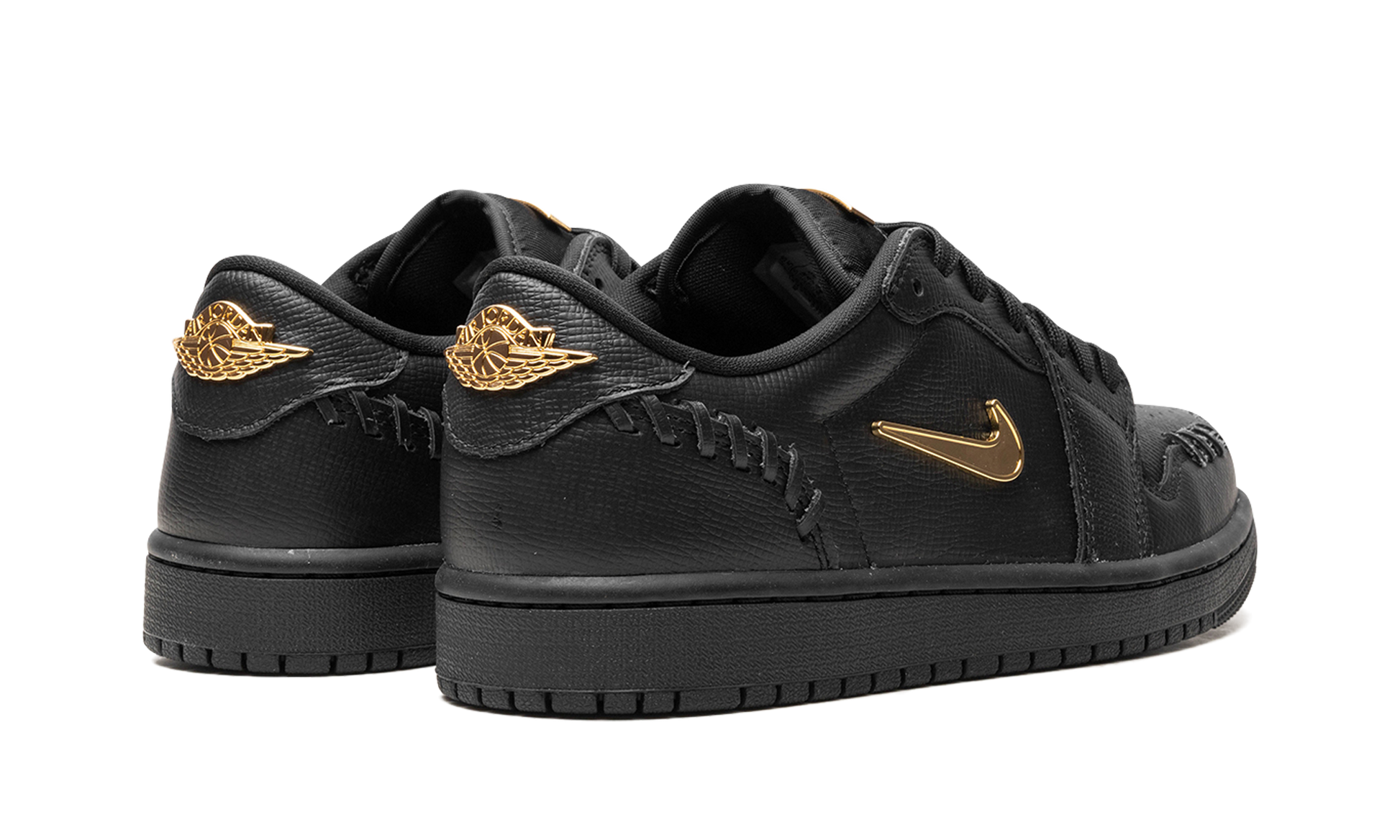 Jordan 1 Low Method of Make Black Metallic Gold (Women's)