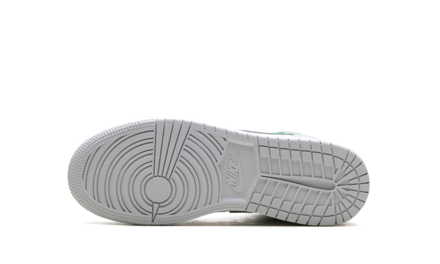 Jordan 1 Mid White Pure Platinum Pine Green (GS) 