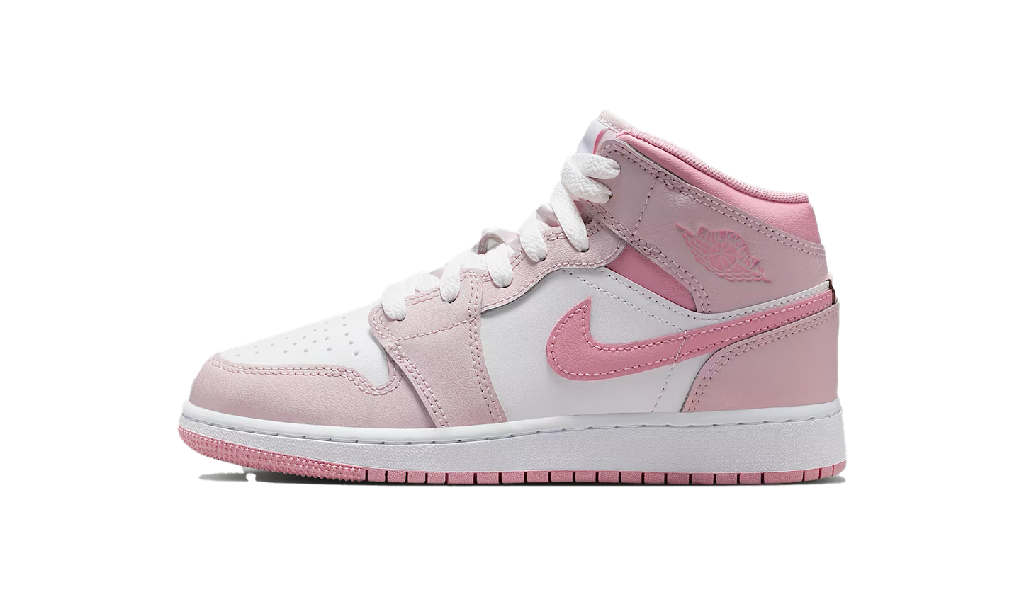 Jordan 1 Mid Pearl Pink White (GS) 