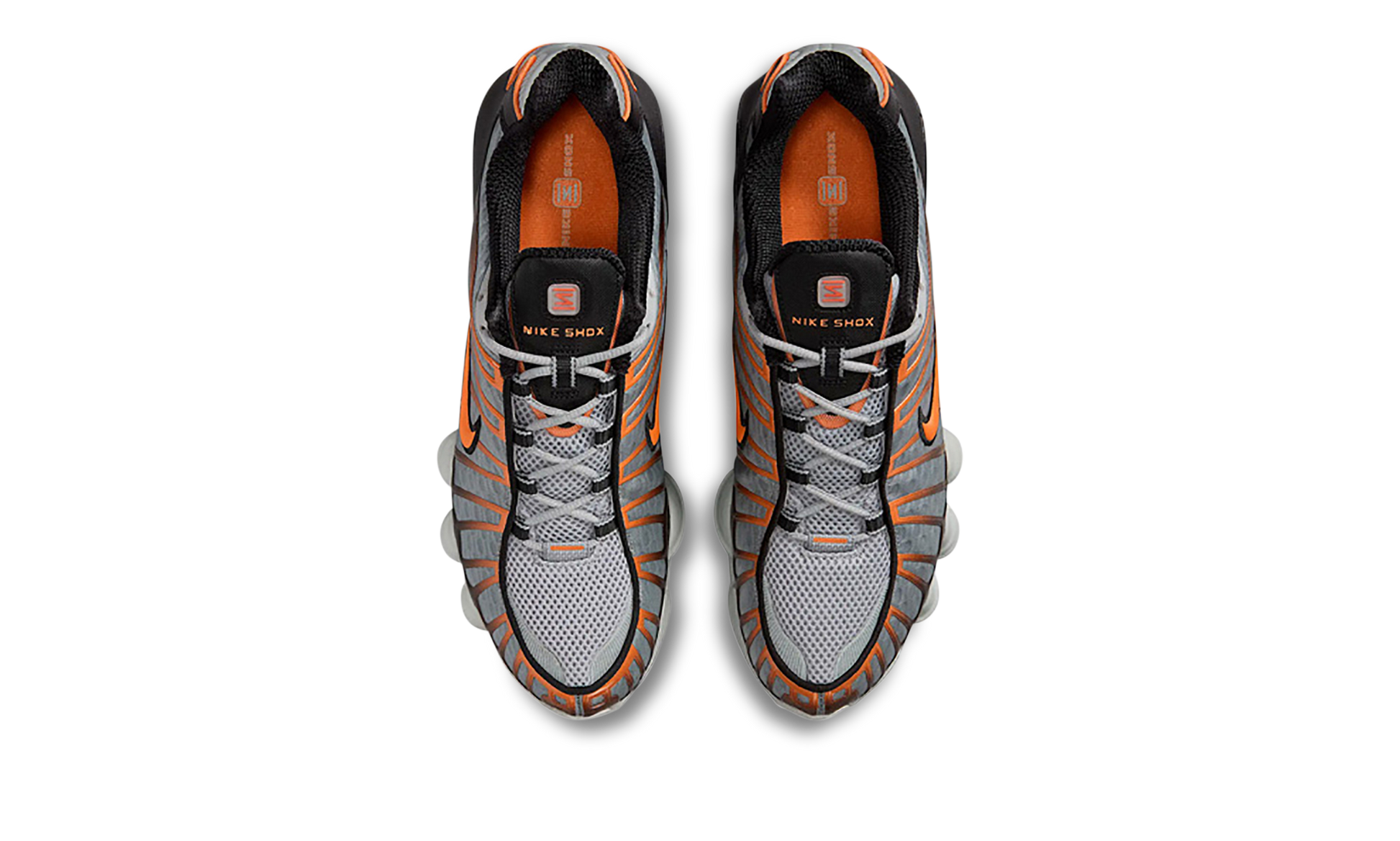 Nike Shox TL Light Smoke Grey Black Bright Mandarin