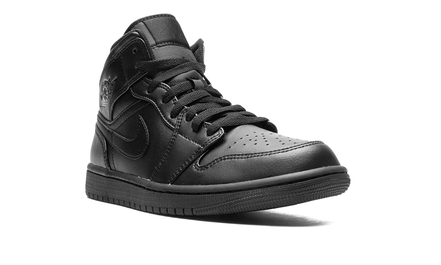 Jordan 1 Mid Triple Black