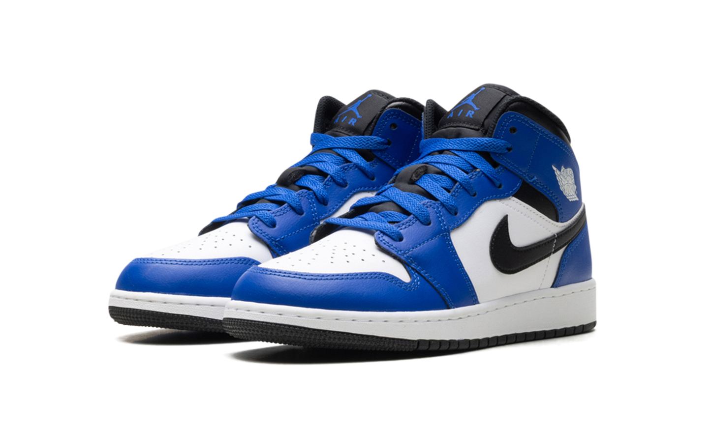 Jordan 1 Mid Game Royal White Black (GS)