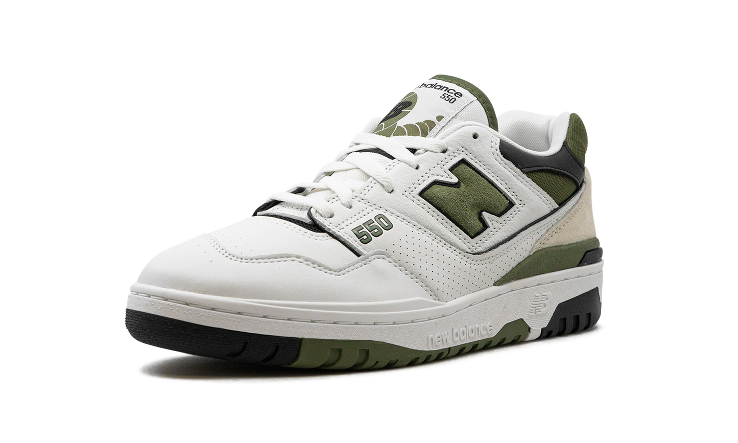 New Balance 550 White Dark Olivine