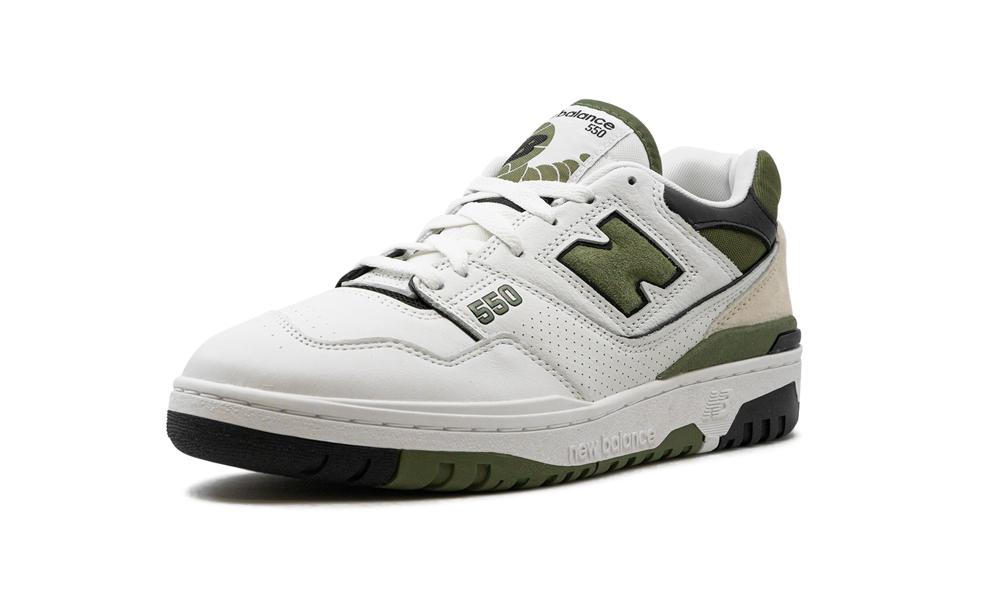 New Balance 550 White Dark Olivine