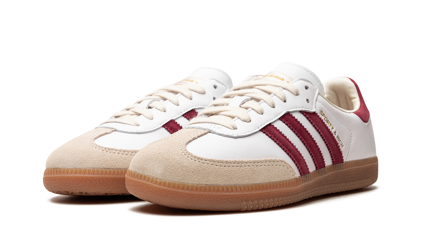 adidas Samba Sports &amp; Rich White Collegiate Burgundy 