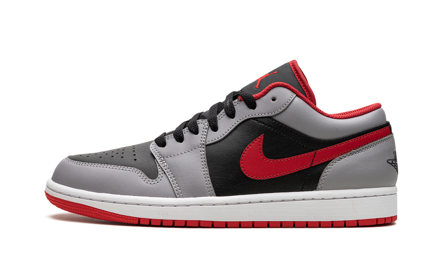 Jordan 1 Low Black Light Smoke Grey Gym Red