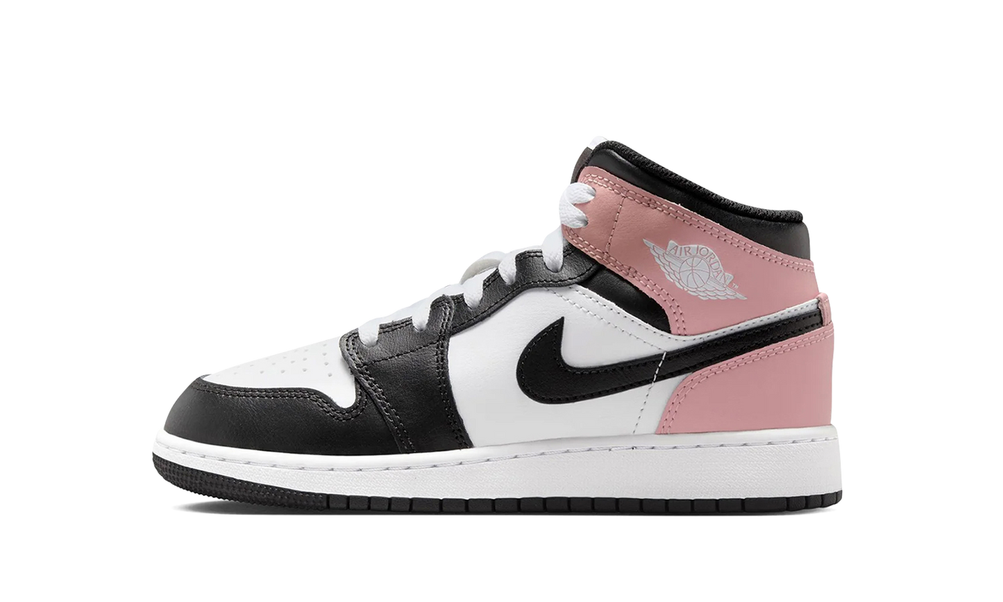 Jordan 1 Mid White Rust Pink Black (GS)