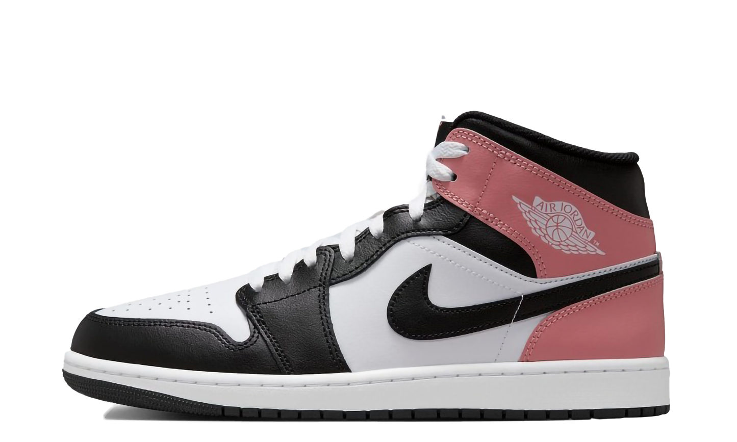 Jordan 1 Mid White Rust Pink Black