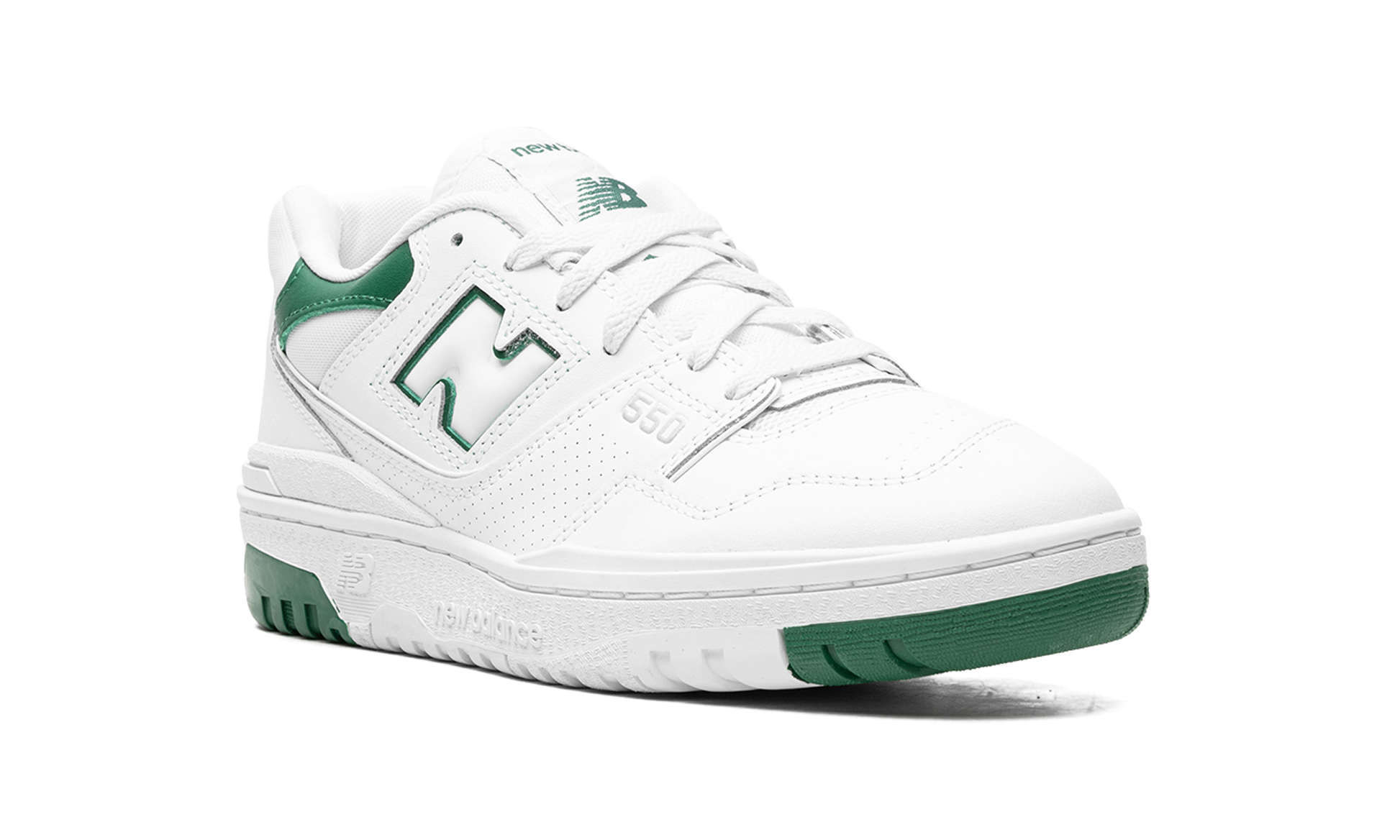 New Balance 550 White Classic Green